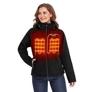 ORORO [Upgraded Battery] Women's Slim Fit Heated Jacket with Battery